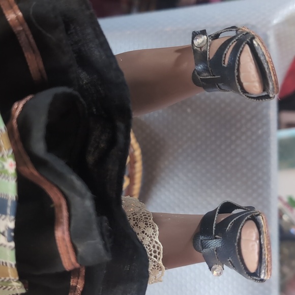 AVAILABLE -RARE Vintage Porcelain Doll Beautiful dark complexion 17" Tall - Picture 3 of 11